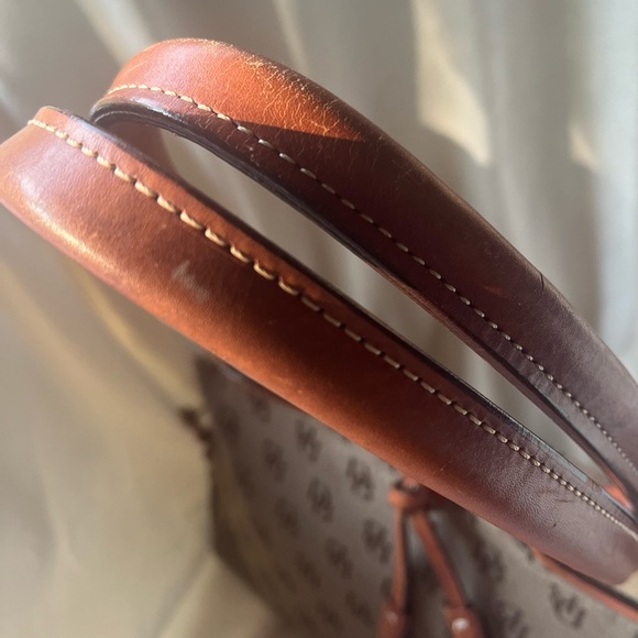 Dooney & Bourke Tan Monogram Bag made in USA - Picture 4 of 12